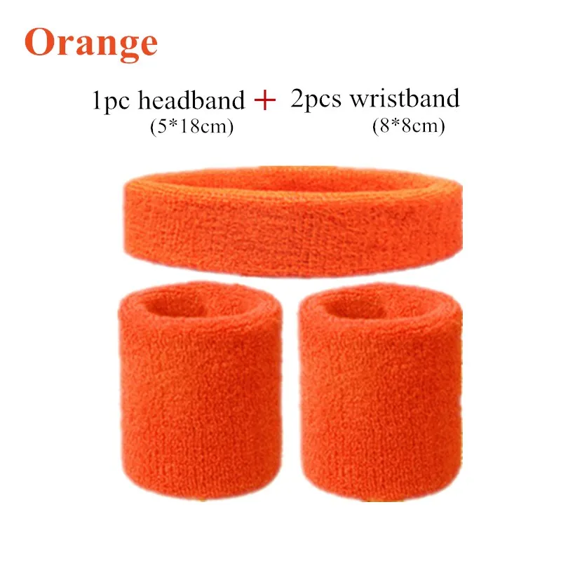 ファッションスポーツヘッドバンドとリストバンドタオルセットス - Sweat Band Wrist のレビューと価格