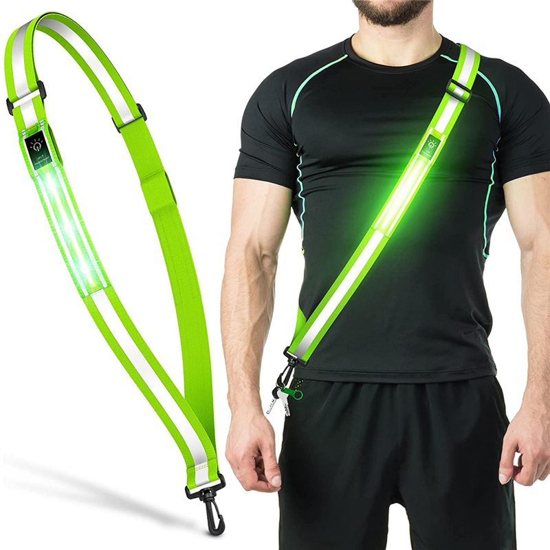 ABXY LED反射ベルトウォーキングギア、夜間歩行者用安全 - Running Gear At Night のレビューと価格