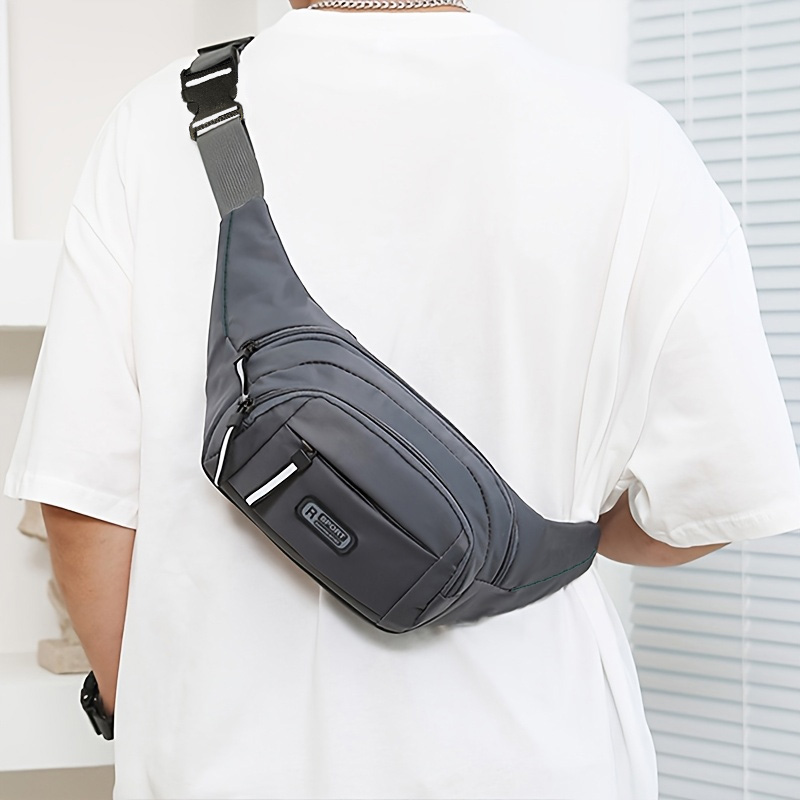 メンズ用、防水仕様のウエストバッグ。複数のポケット付きで、カ - Running Gear Bag のレビューと価格