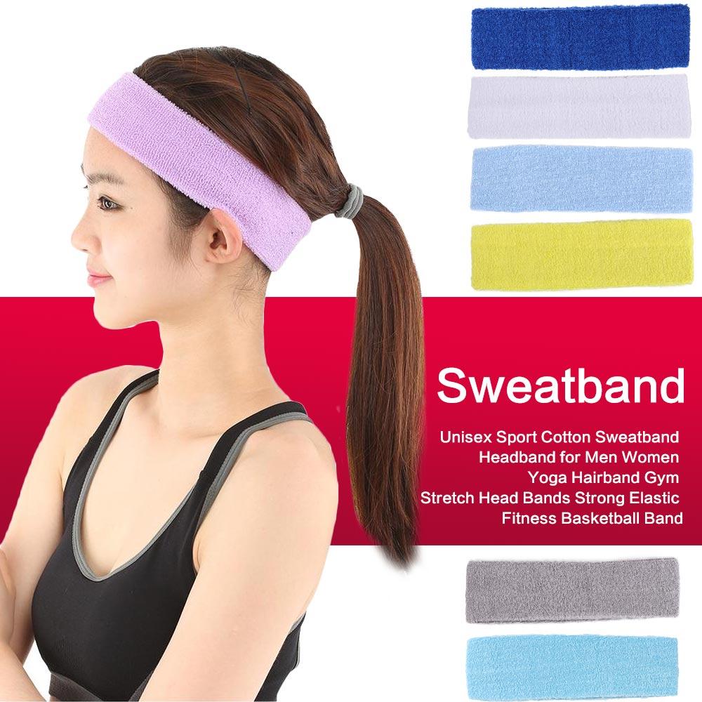 男女兼用ソフトコットンフィットネスバスケットボールヘッドバン - Sweat Band Wrist のレビューと価格