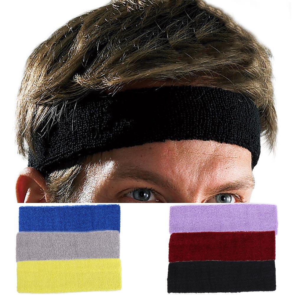 男女兼用ソフトコットンフィットネスバスケットボールヘッドバン - Sweat Band Wrist のレビューと価格