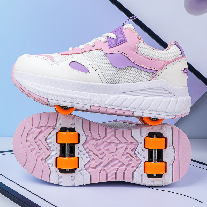 子供用ローラースケート、4輪、取り外し可能な車輪付きスニーカ - Running Z のレビューと価格