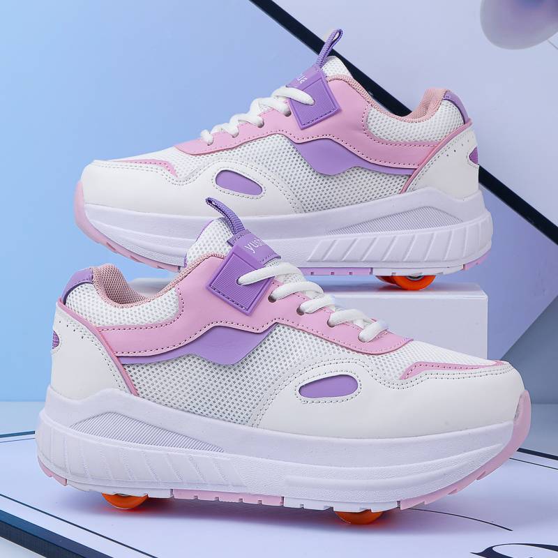 子供用ローラースケート、4輪、取り外し可能な車輪付きスニーカ - Running Z のレビューと価格