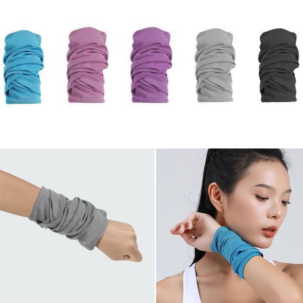 ポリエステル繊維スポーツリストスウェットタオル 汗吸収リスト - Sweat Band Wrist のレビューと価格