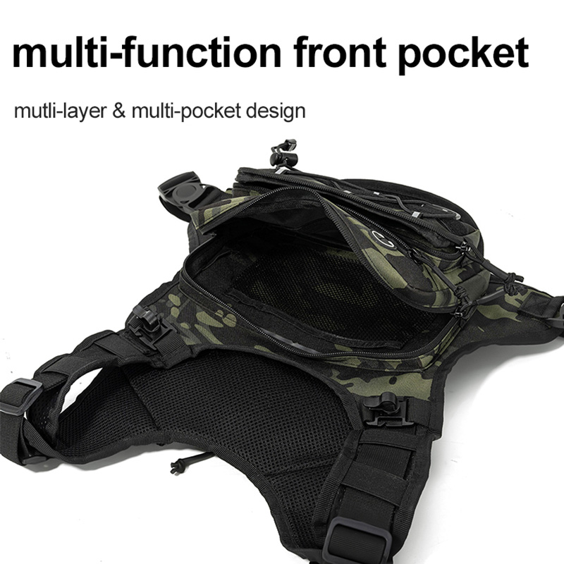 タクティカルバッグ フロントチェストリグベスト バックパック - Running Gear Bag のレビューと価格