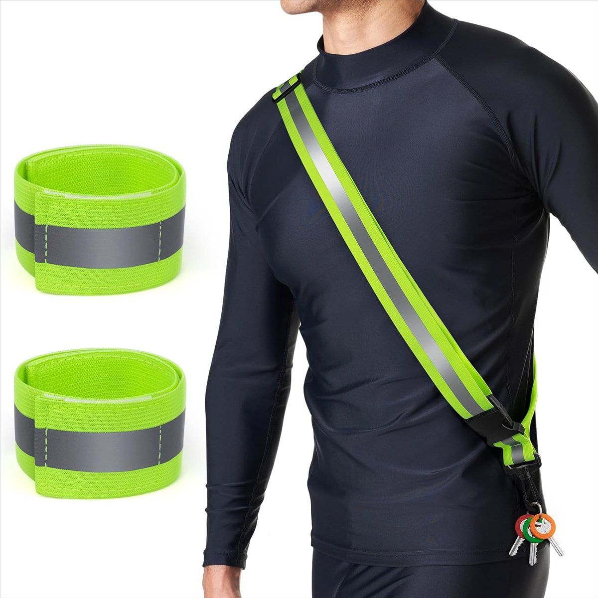 夜間歩行用ABXY反射サッシュ、高視認性反射ランニングギア（ - Running Gear At Night のレビューと価格